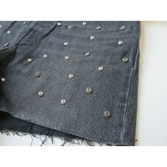 NWT Levis' Wedgie Short in Bling Bling Black Gray Rhinestone Studded Shorts - Picture 4 of 11
